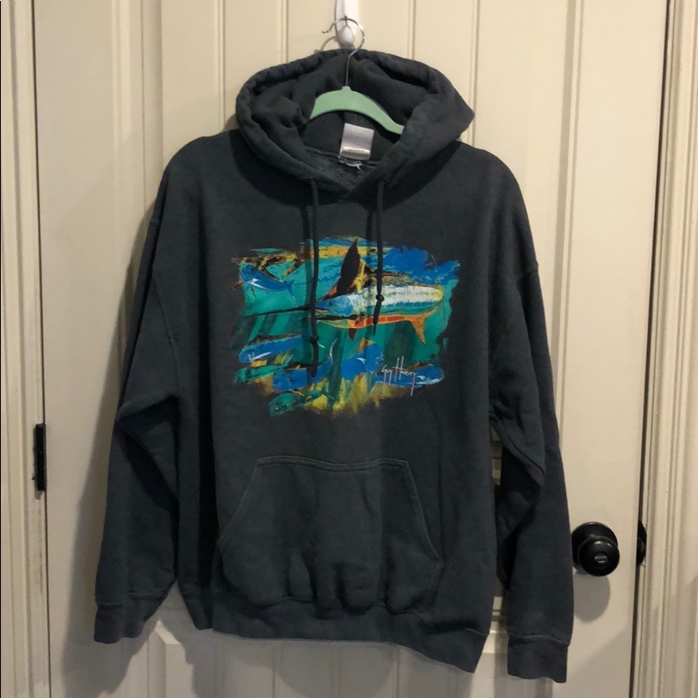 Grey Guy Harvey hoodie
